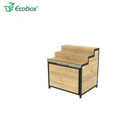 GMG-001 Ecobox Holzanzeigekabinett Bulk Food Display Stabile Regal für Supermarkt